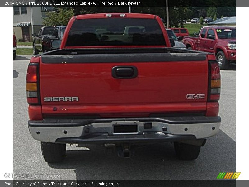 Fire Red / Dark Pewter 2004 GMC Sierra 2500HD SLE Extended Cab 4x4