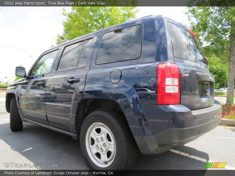 True Blue Pearl / Dark Slate Gray 2013 Jeep Patriot Sport