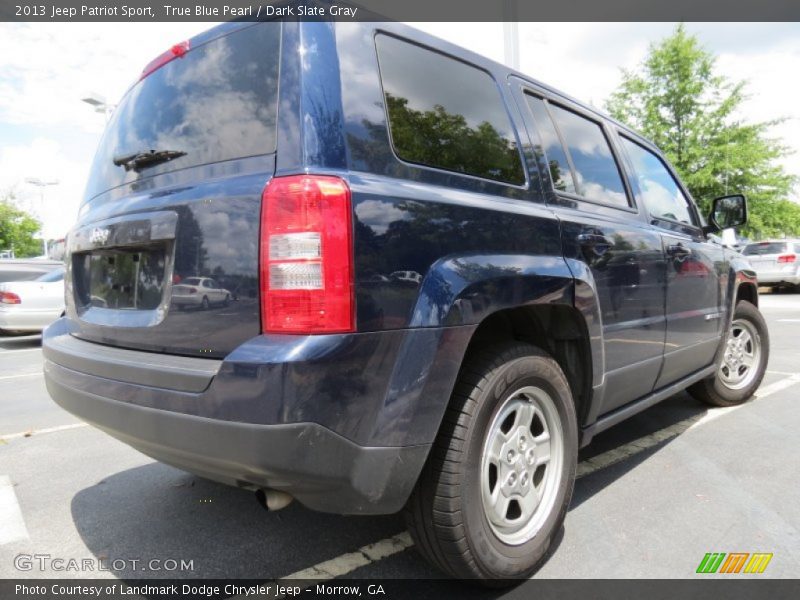 True Blue Pearl / Dark Slate Gray 2013 Jeep Patriot Sport