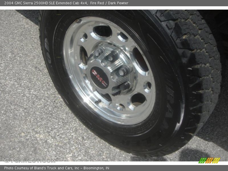 Fire Red / Dark Pewter 2004 GMC Sierra 2500HD SLE Extended Cab 4x4