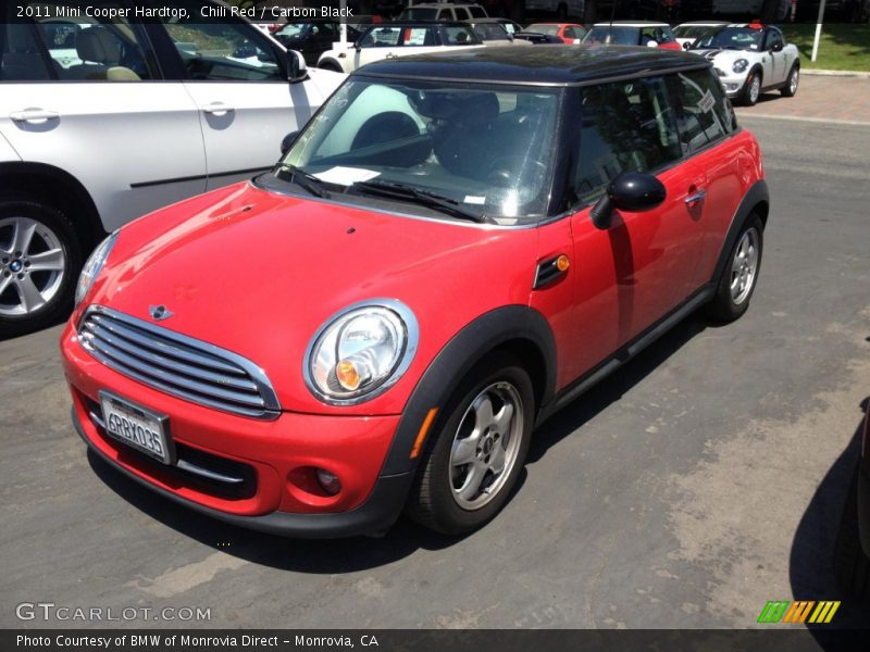 Chili Red / Carbon Black 2011 Mini Cooper Hardtop