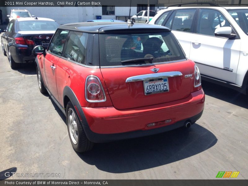 Chili Red / Carbon Black 2011 Mini Cooper Hardtop