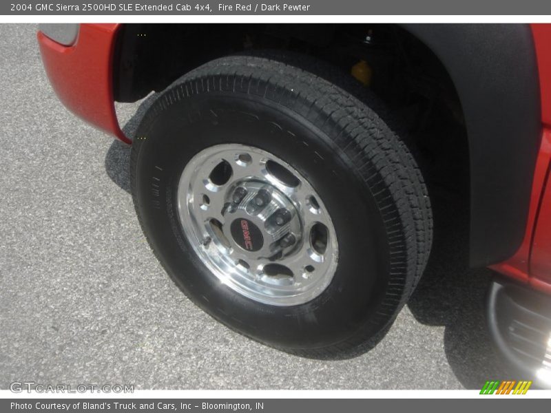 Fire Red / Dark Pewter 2004 GMC Sierra 2500HD SLE Extended Cab 4x4