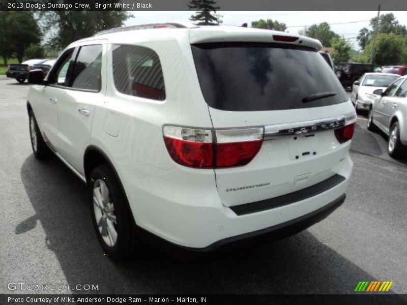 Bright White / Black 2013 Dodge Durango Crew