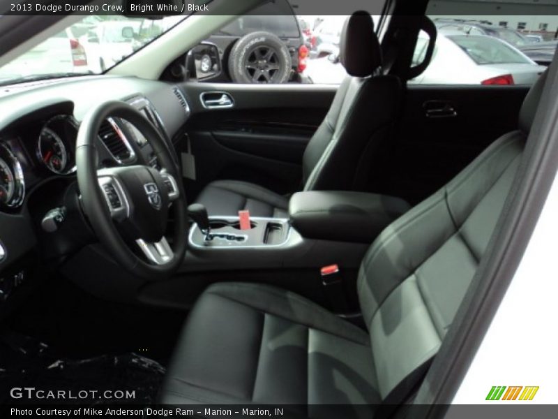 Bright White / Black 2013 Dodge Durango Crew