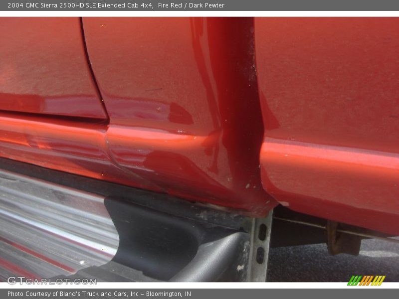 Fire Red / Dark Pewter 2004 GMC Sierra 2500HD SLE Extended Cab 4x4