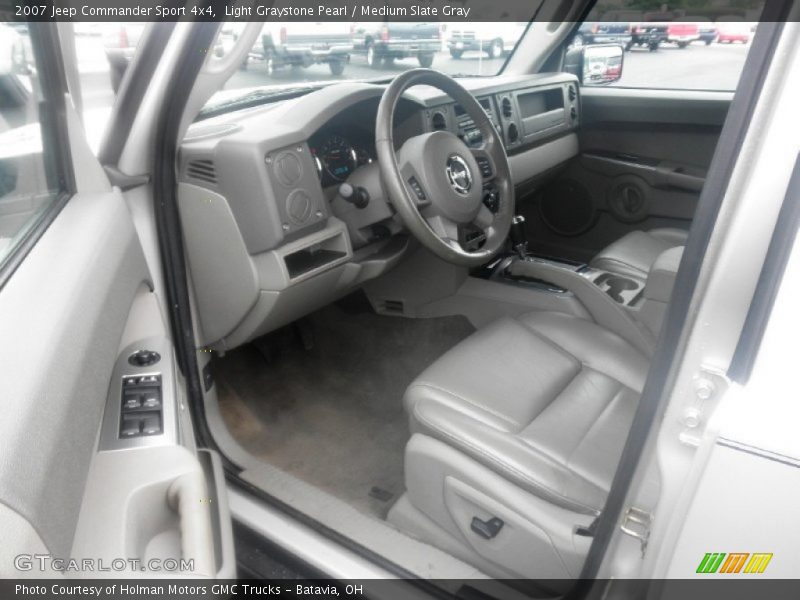 Light Graystone Pearl / Medium Slate Gray 2007 Jeep Commander Sport 4x4
