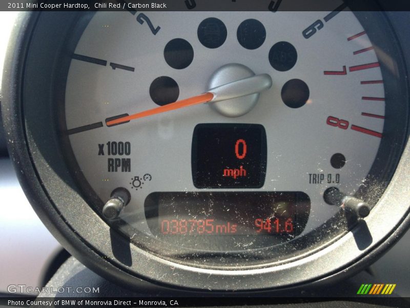 Chili Red / Carbon Black 2011 Mini Cooper Hardtop