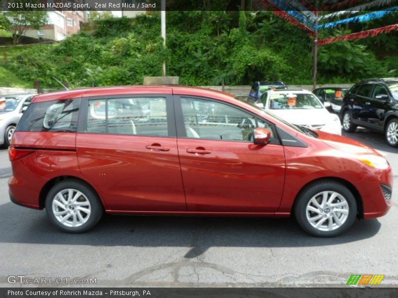 Zeal Red Mica / Sand 2013 Mazda MAZDA5 Sport