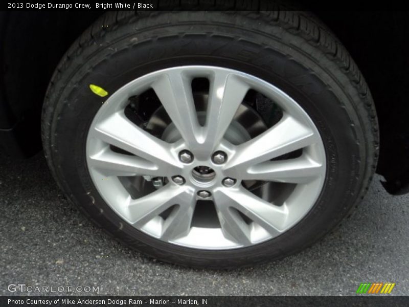 Bright White / Black 2013 Dodge Durango Crew