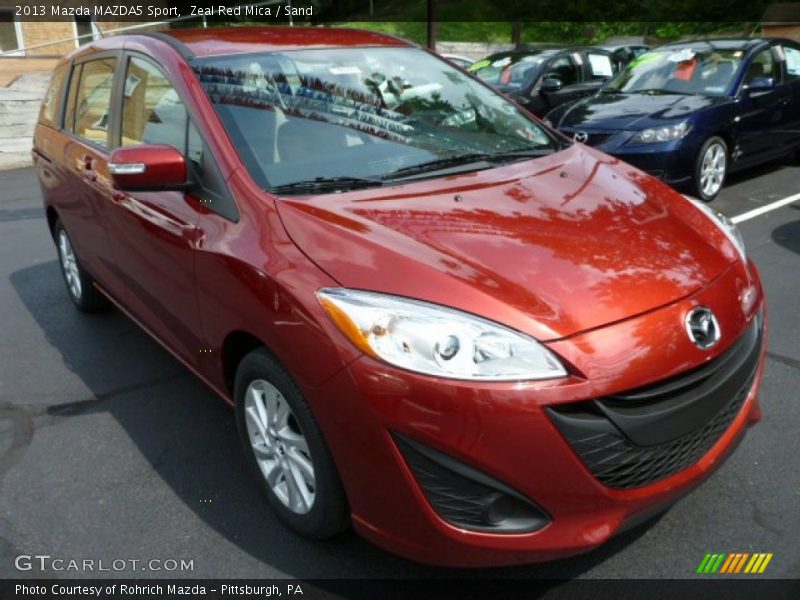 Zeal Red Mica / Sand 2013 Mazda MAZDA5 Sport