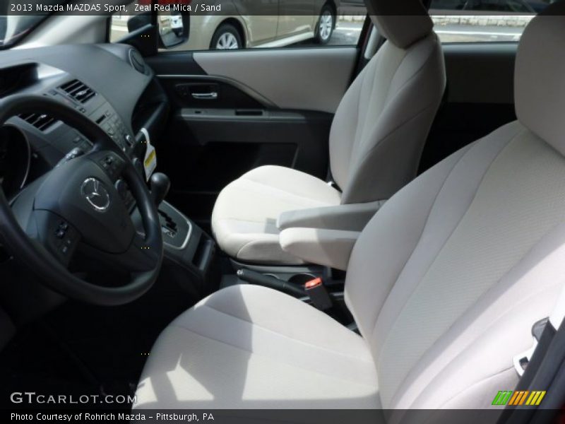 Zeal Red Mica / Sand 2013 Mazda MAZDA5 Sport