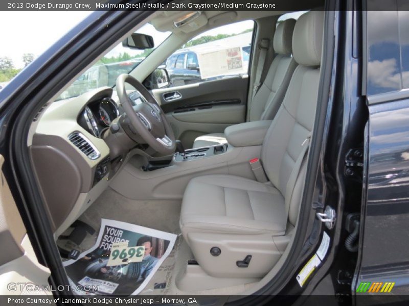 Maximum Steel Metallic / Dark Graystone/Medium Graystone 2013 Dodge Durango Crew