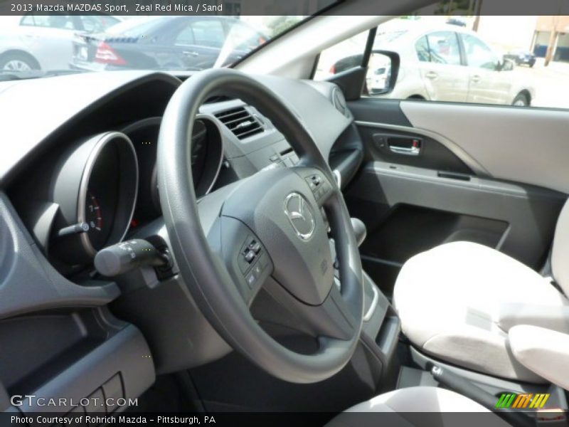 Zeal Red Mica / Sand 2013 Mazda MAZDA5 Sport