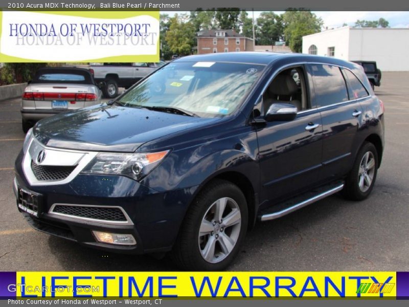 Bali Blue Pearl / Parchment 2010 Acura MDX Technology