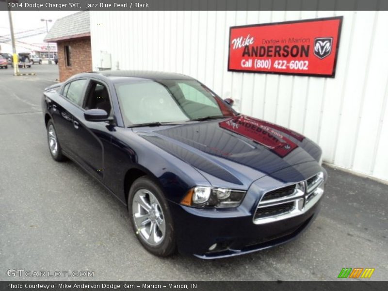 Jazz Blue Pearl / Black 2014 Dodge Charger SXT