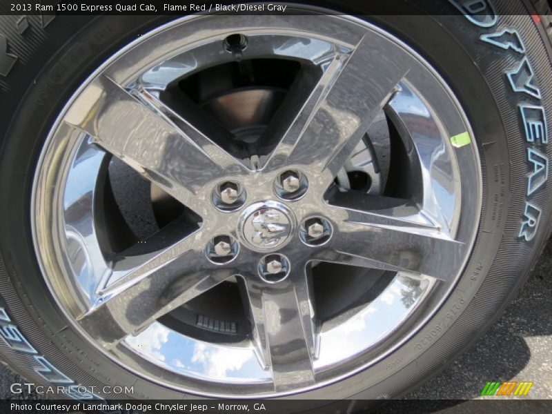 Flame Red / Black/Diesel Gray 2013 Ram 1500 Express Quad Cab