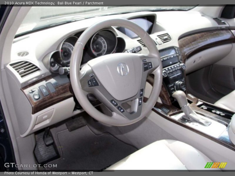 Bali Blue Pearl / Parchment 2010 Acura MDX Technology