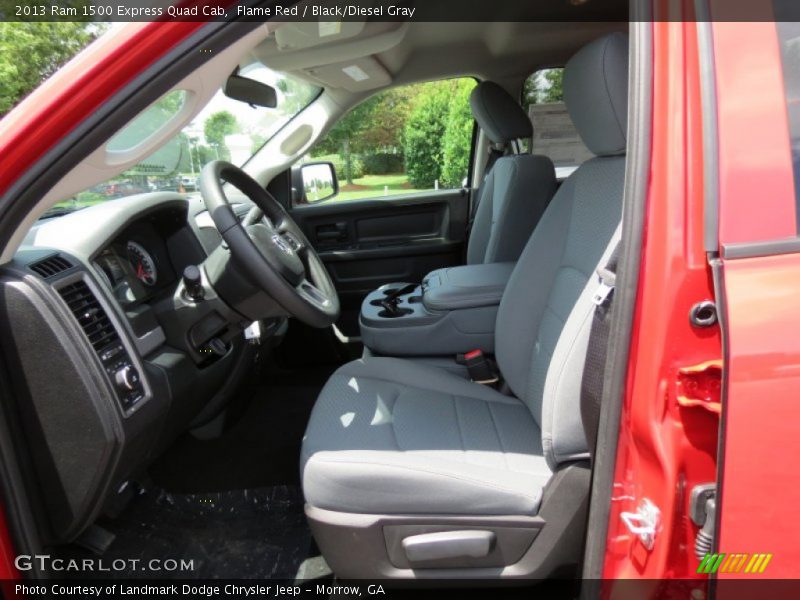 Flame Red / Black/Diesel Gray 2013 Ram 1500 Express Quad Cab