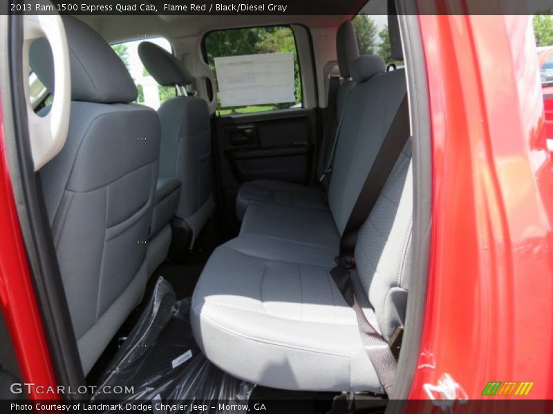 Flame Red / Black/Diesel Gray 2013 Ram 1500 Express Quad Cab