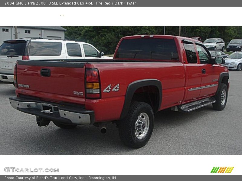 Fire Red / Dark Pewter 2004 GMC Sierra 2500HD SLE Extended Cab 4x4