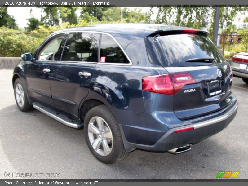 Bali Blue Pearl / Parchment 2010 Acura MDX Technology