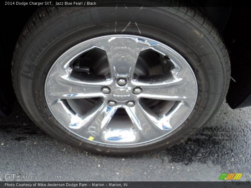 Jazz Blue Pearl / Black 2014 Dodge Charger SXT
