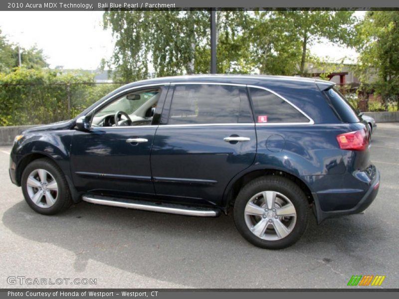 Bali Blue Pearl / Parchment 2010 Acura MDX Technology