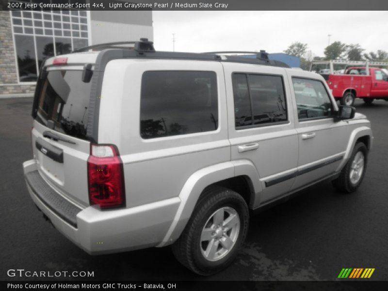 Light Graystone Pearl / Medium Slate Gray 2007 Jeep Commander Sport 4x4