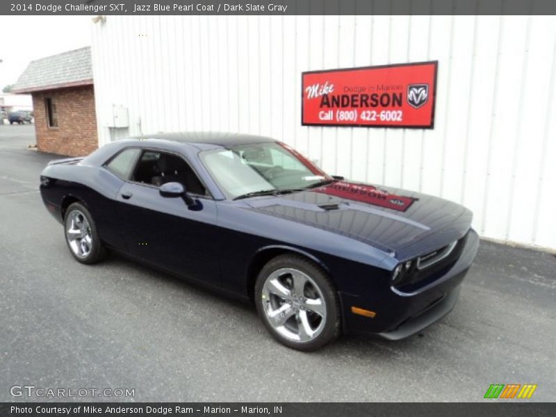 Jazz Blue Pearl Coat / Dark Slate Gray 2014 Dodge Challenger SXT