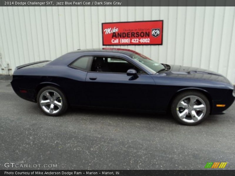 Jazz Blue Pearl Coat / Dark Slate Gray 2014 Dodge Challenger SXT
