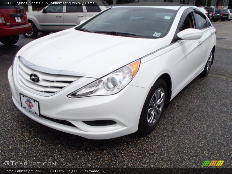 Shimmering White / Camel 2012 Hyundai Sonata GLS