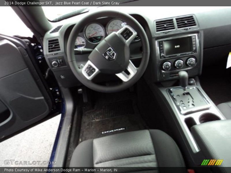 Jazz Blue Pearl Coat / Dark Slate Gray 2014 Dodge Challenger SXT