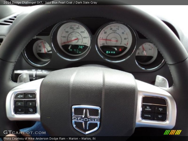 Jazz Blue Pearl Coat / Dark Slate Gray 2014 Dodge Challenger SXT