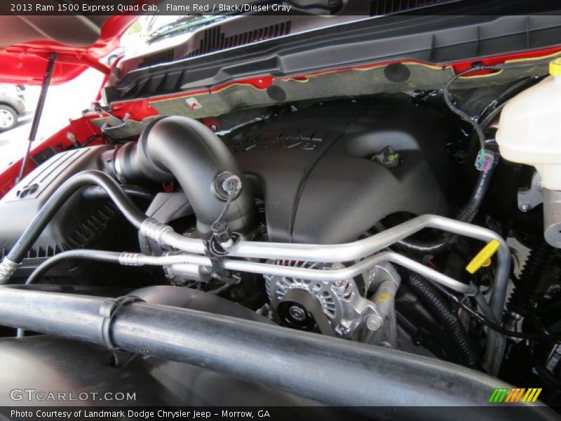 Flame Red / Black/Diesel Gray 2013 Ram 1500 Express Quad Cab