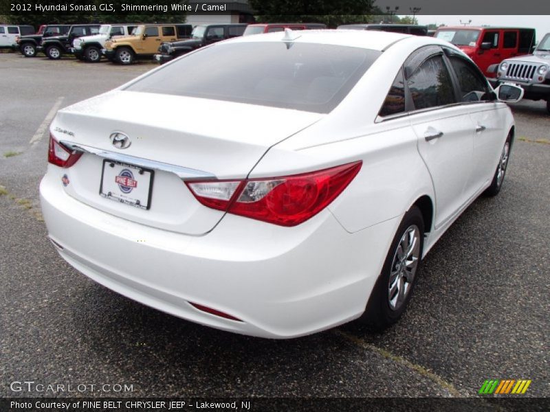Shimmering White / Camel 2012 Hyundai Sonata GLS