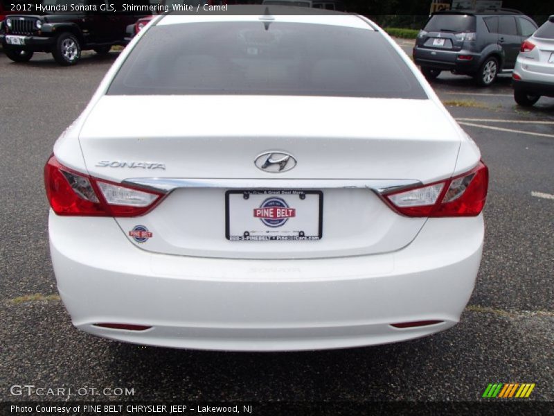 Shimmering White / Camel 2012 Hyundai Sonata GLS