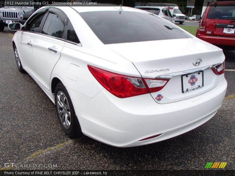 Shimmering White / Camel 2012 Hyundai Sonata GLS