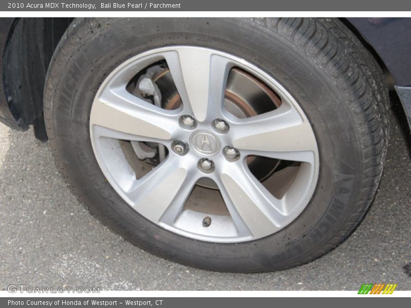 Bali Blue Pearl / Parchment 2010 Acura MDX Technology