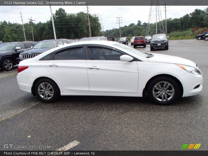 Shimmering White / Camel 2012 Hyundai Sonata GLS