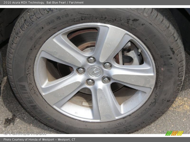 Bali Blue Pearl / Parchment 2010 Acura MDX Technology