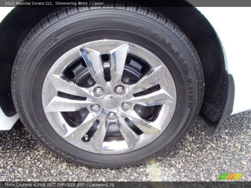 Shimmering White / Camel 2012 Hyundai Sonata GLS