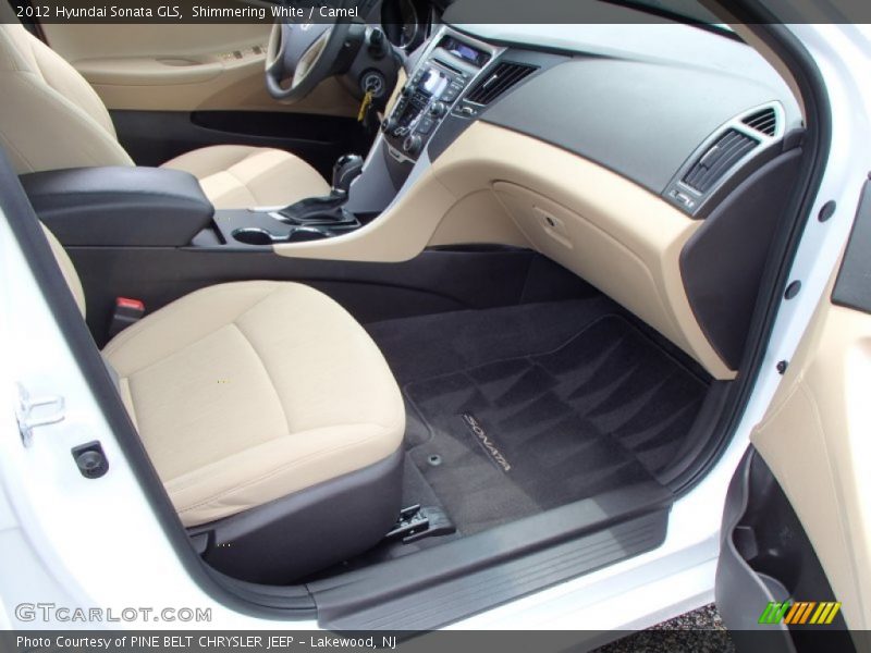 Shimmering White / Camel 2012 Hyundai Sonata GLS