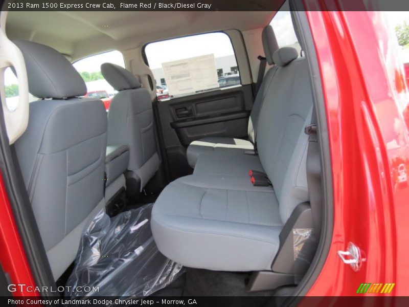 Flame Red / Black/Diesel Gray 2013 Ram 1500 Express Crew Cab