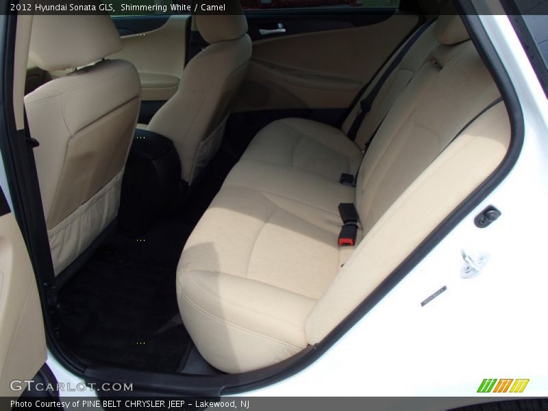 Shimmering White / Camel 2012 Hyundai Sonata GLS
