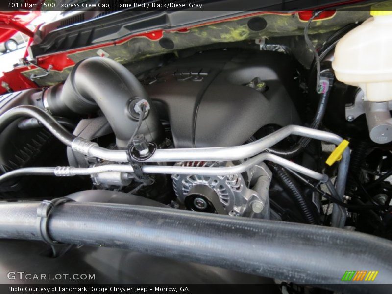 Flame Red / Black/Diesel Gray 2013 Ram 1500 Express Crew Cab
