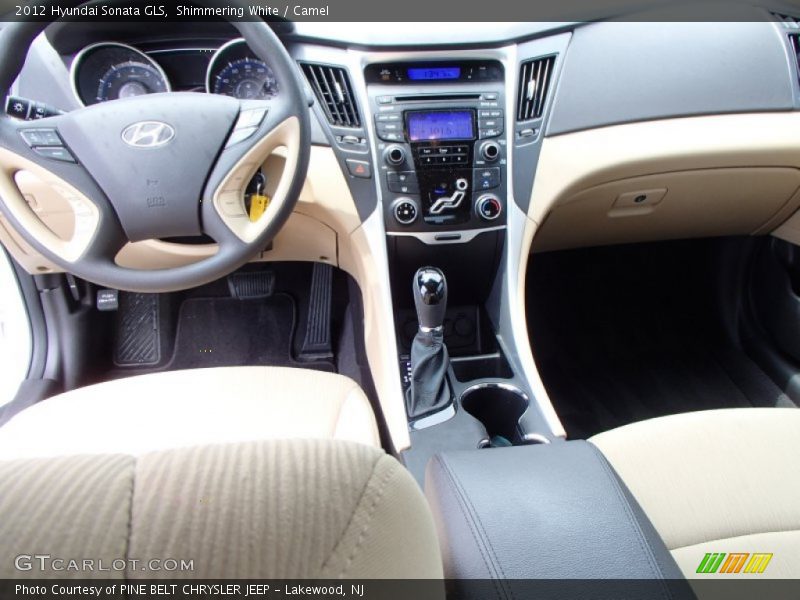 Shimmering White / Camel 2012 Hyundai Sonata GLS