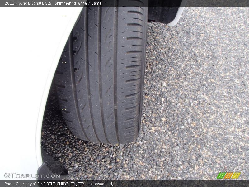 Shimmering White / Camel 2012 Hyundai Sonata GLS