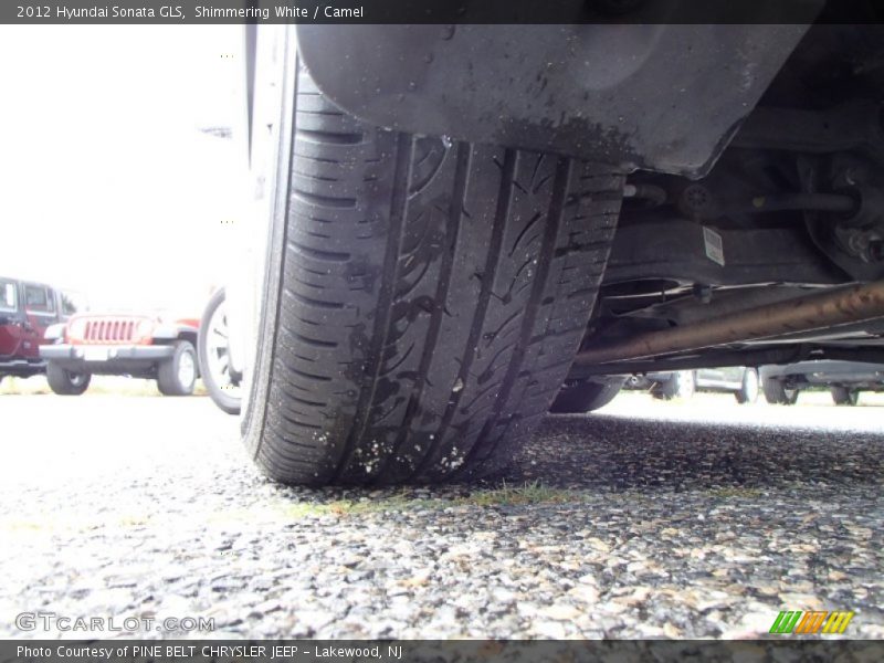 Shimmering White / Camel 2012 Hyundai Sonata GLS