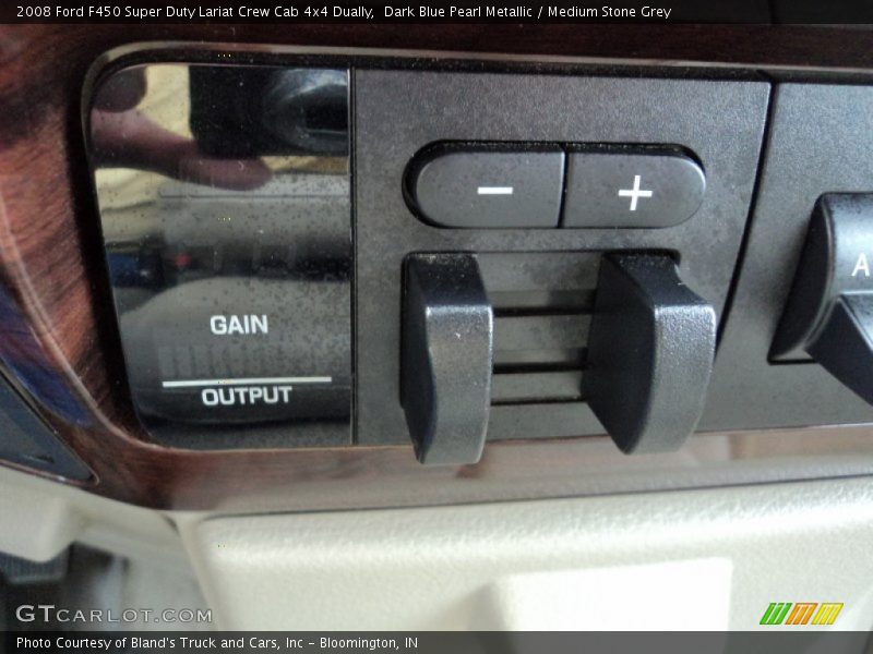 Dark Blue Pearl Metallic / Medium Stone Grey 2008 Ford F450 Super Duty Lariat Crew Cab 4x4 Dually